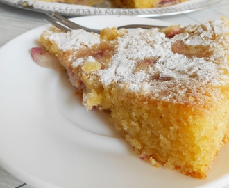 Aardbei amandel cake