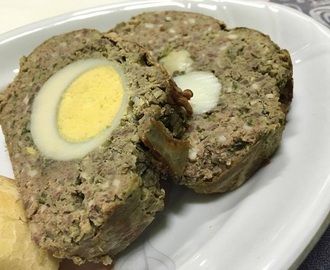 Lamb meat loaf, a traditional Romanian recipe