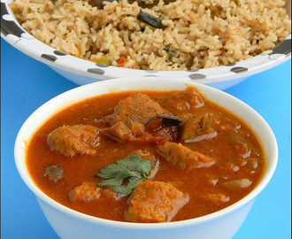 Soya Chunks Mushroom Curry | Meal Maker Kurma