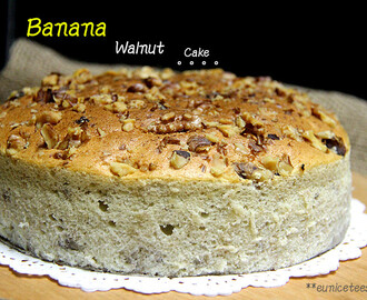 Banana Walnut Cake 香蕉核桃轻蛋糕