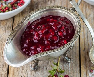Maak zelf een lekkere winterse cranberry portsaus