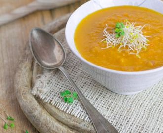 Pastinaak wortel soep, hmmmm lekker!