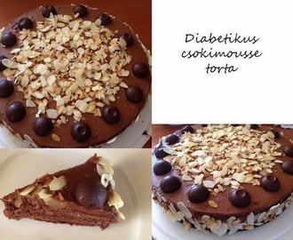 Szénhidrát csökkentett diabetikus csokimousse torta