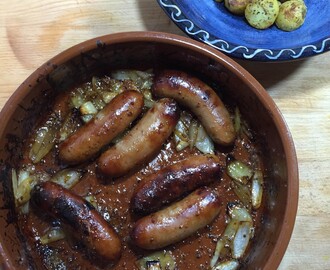 Sticky Honey and Mustard Glazed Sausages for Bonfire Night