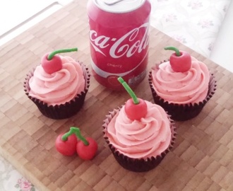 Cherry Coke ® cupcakes