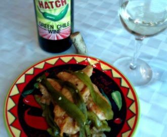 Chicken in Hatch Green Chile Wine Sauce