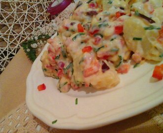 Majonézes-joghurtos krumpli saláta ízekkel-színekkel…
