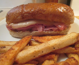 Baked Ham and Swiss Hoagie w/ Baked Fries