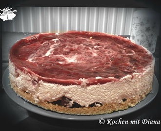 Sauerkirsch-Frischkäse-Torte/ Sour cherry cheesecake