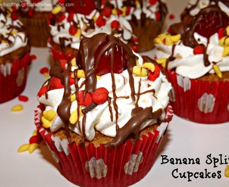 Banana Split Cupcakes