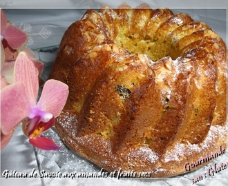Gâteau de Savoie aux amandes et fruits secs