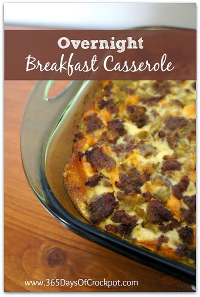 Recipe for Overnight Breakfast Casserole with Oakdell Eggs, Sausage, Green Chiles and Cheese (and a giveaway!)