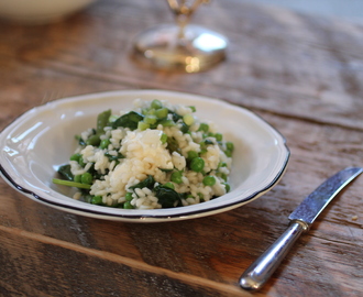 Spring Vegetable Risotto with Feta