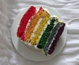Szivárvány torta/ Rainbow cake