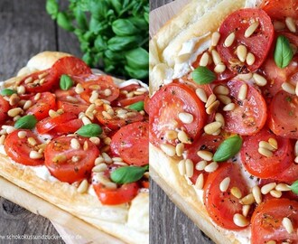 Tomaten-Ricotta-Tarte mit Pinienkernen