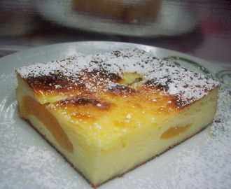 gâteau léger au fromage blanc et aux abricots