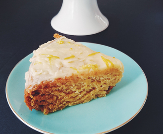 Eggless Honey Lemon Ginger Cake