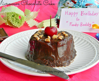 SINGLE SERVING EGGLESS CHOCOLATE CAKE | MICROWAVE NO BUTTER CHOCOLATE CAKE