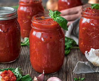 Mi salsa casera de tomate favorita. Salsa de tomate marinara