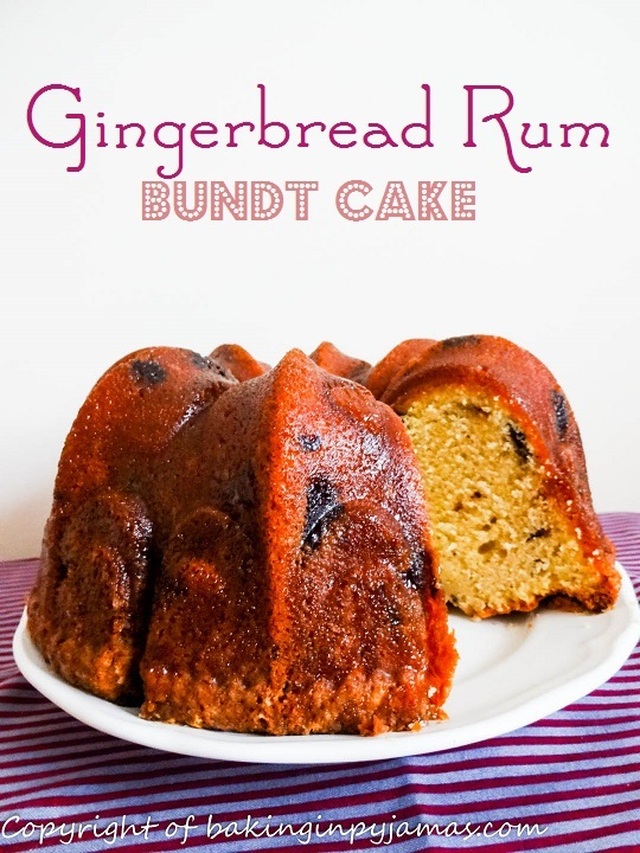 Gingerbread Rum Bundt Cake #BundtBakers