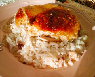 Füstölt sajtos-tejszínes sült csirke/jázmin rizzsel…