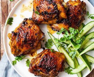 Southern Thai Tumeric Chicken (Grilled or Baked) | Recipe | Chicken recipes, Tumeric chicken, Authentic recipes