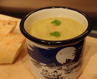 New potato and leek soup