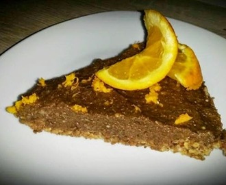 Nyers Vegán- Paleo narancsos csokitorta