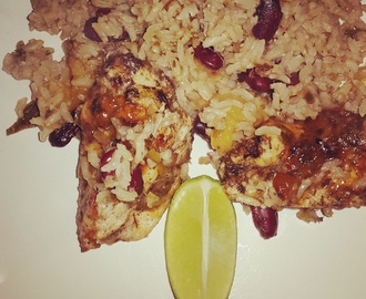 Things I have been cooking lately #110: Spicy mango chicken with brown rice