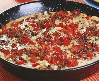 Receita de Pizza de Frigideira, aprenda como fazer uma pizza rápida, super simples e fácil.