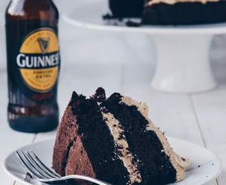 Guinness Chocolate Cake with Irish Cream Frosting