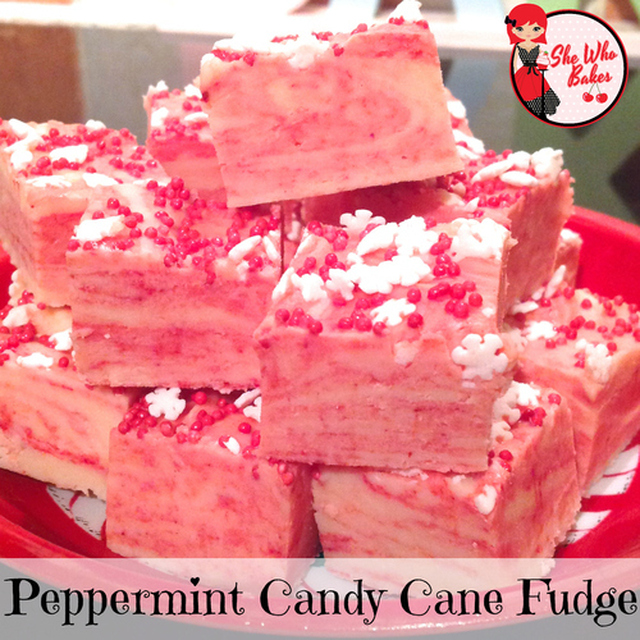 Peppermint Candy Cane Fudge