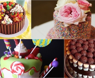 12 ideias para decorar bolos com doces