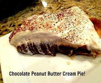 One of our favorites:  Chocolate Peanut Butter Cream Pie!