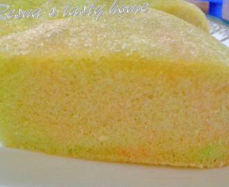 Steamed bicolor sponge cake