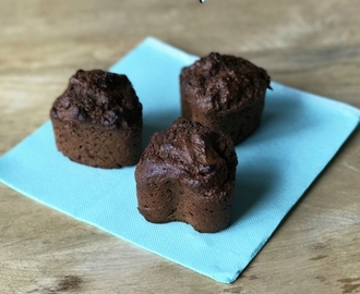 Muffins chocolat et crème de pruneaux (sans matière grasse et très peu sucré)