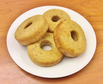 Donuts de Amêndoa (Saudável, Sem Açúcar/Gordura Adicionados, Sem Glúten/Lactose)
