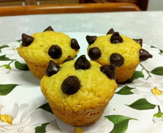Mini muffins de Iogurte com Gotas de Chocolate