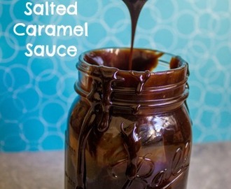 Dark Chocolate Salted Caramel Sauce #SundaySupper