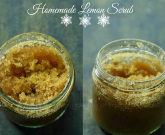 Homemade Lemon Scrub, DIY Christmas Gift Idea