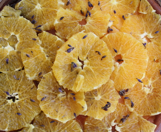 Lemon Curd-Ricotta Kuchen mit Orangen und Lavendel