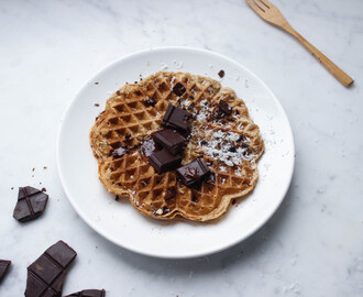 Healthy chocolade wafel