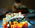 Regenbogen-Gemüsepastete im Blätterteig / rainbow vegetable pie with puff pastry