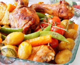 Kurczak z piekarnika z warzywami