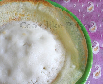 Appam Recipe (without yeast)  | Appam and Thengai Pal | South Indian Breakfast Recipe