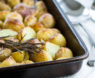 Roasted New Potatoes with Rosemary & Garlic