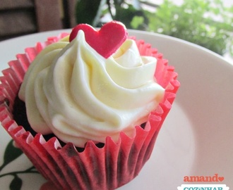 Cupcake Red Velvet simples