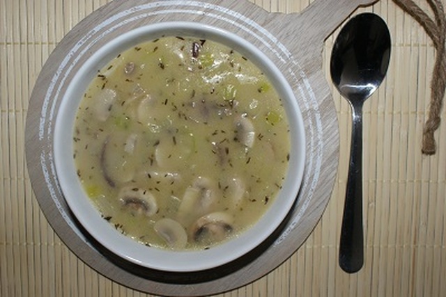 Prei-Champignon soep