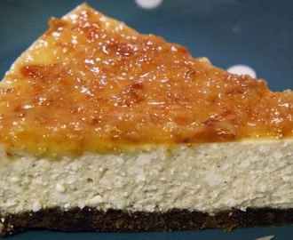 Karamel cheesecake van Hüttenkäse met speculaasbodem