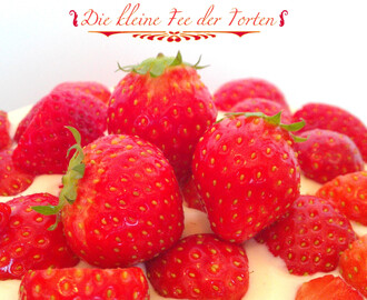Der perfekte Sommerkuchen mit Erdbeeren {gefüllter Quarkkuchen}